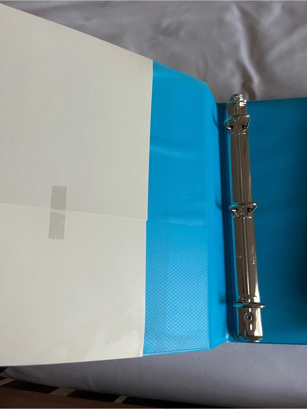 Mead Blue 1 Inch Tri-Fold 3 Ring Binder D-Rings 225 Sheet Capacity New
